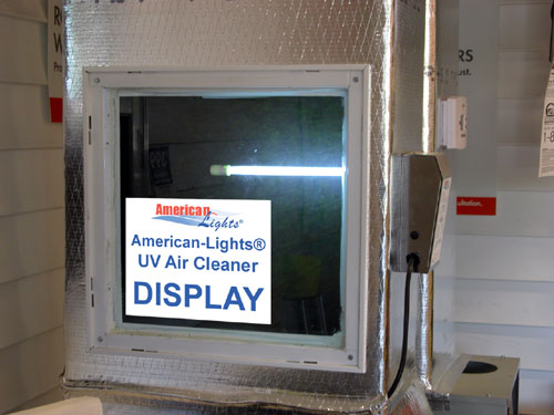 UV Air Cleaner on Display in Home Depot